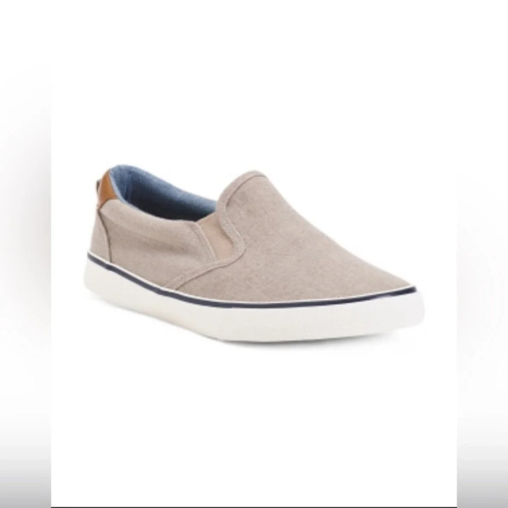 US Sports Kids‎ Boys Canvas Slip On Sneakers Tan Brown Size 1